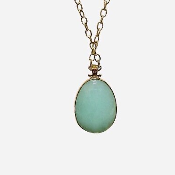 Stella Dot Sanibel Reversible Necklace Quartzite Faceted Glass Pendant - Picture 5 of 5